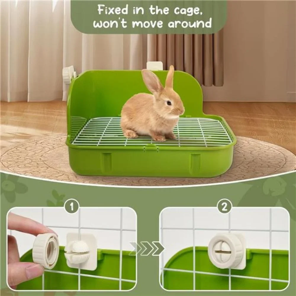 Small Animal Litter Pet Toilet Potty Trainer Corner Litter Bedding Box Pet Pan